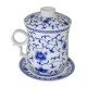 Mug à thé en porcelaine chinoise avec couvercle et infuseur 330 ml