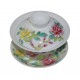 Gaiwan en porcelaine 100 ml peint à la main, de style Famille Rose, décoré de pivoine