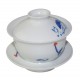 Gaiwan en porcelaine blanche, peint à la main 155 ml