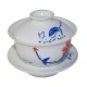 Gaiwan en porcelaine, peint à la main à la décoration stylisée 155 ml