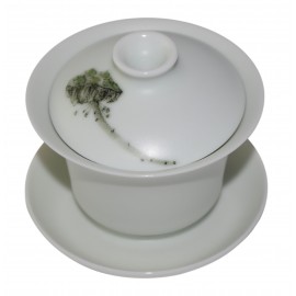 Gaiwan en porcelaine de Jingdezhen peint à la main 120 ml