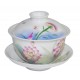 Gaiwan en porcelaine décoré de lotus 130 ml