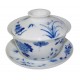 Gaiwan de style Qin Hua décoré de diverses fleurs 150 ml