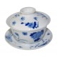 Gaiwan de style Qin Hua décoré de diverses fleurs 150 ml