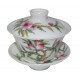 Gaiwan de style Famille Rose décoré de fleurs de prunier 100 ml