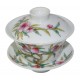 Gaiwan de style Famille Rose décoré de fleurs de prunier 100 ml