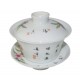 Gaiwan de style Famille Rose décoré de fleurs de prunier 100 ml