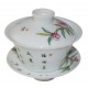 Gaiwan de style Famille Rose décoré de fleurs de prunier 100 ml