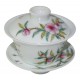 Gaiwan de style Famille Rose décoré de fleurs de prunier 100 ml