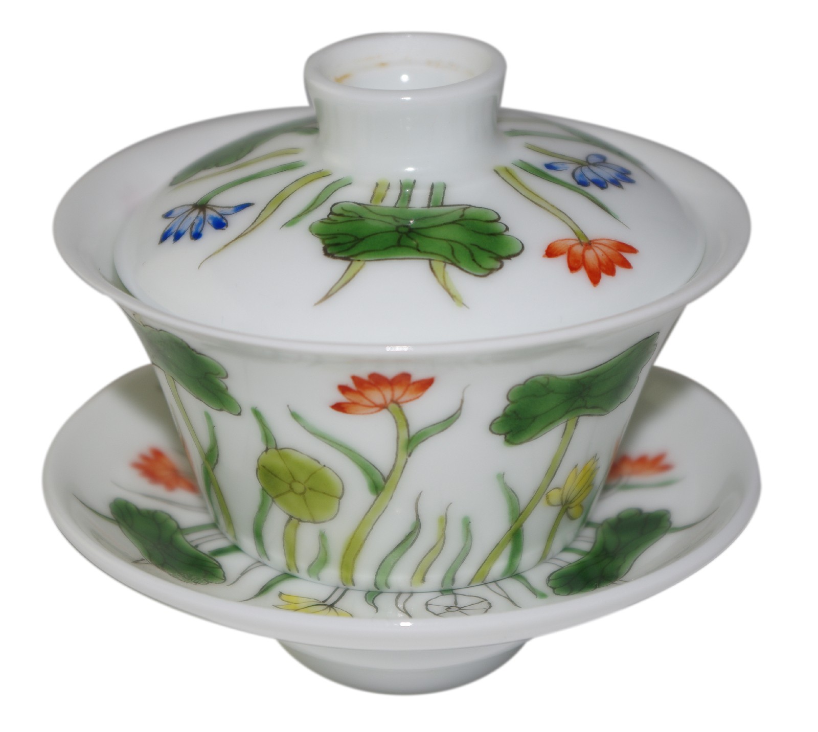 Gaiwan 100 ml en porcelaine peint à la main