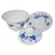 Gaiwan en porcelaine de style Qing Hua décoré de melons et papillons