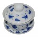 Gaiwan en porcelaine de style Qin Hua décoré de papillons 125 ml