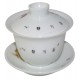 Grand gaiwan en porcelaine peint à la main aux traits fins et précis 190 ml