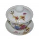 Grand gaiwan en porcelaine peint à la main aux traits fins et précis 190 ml