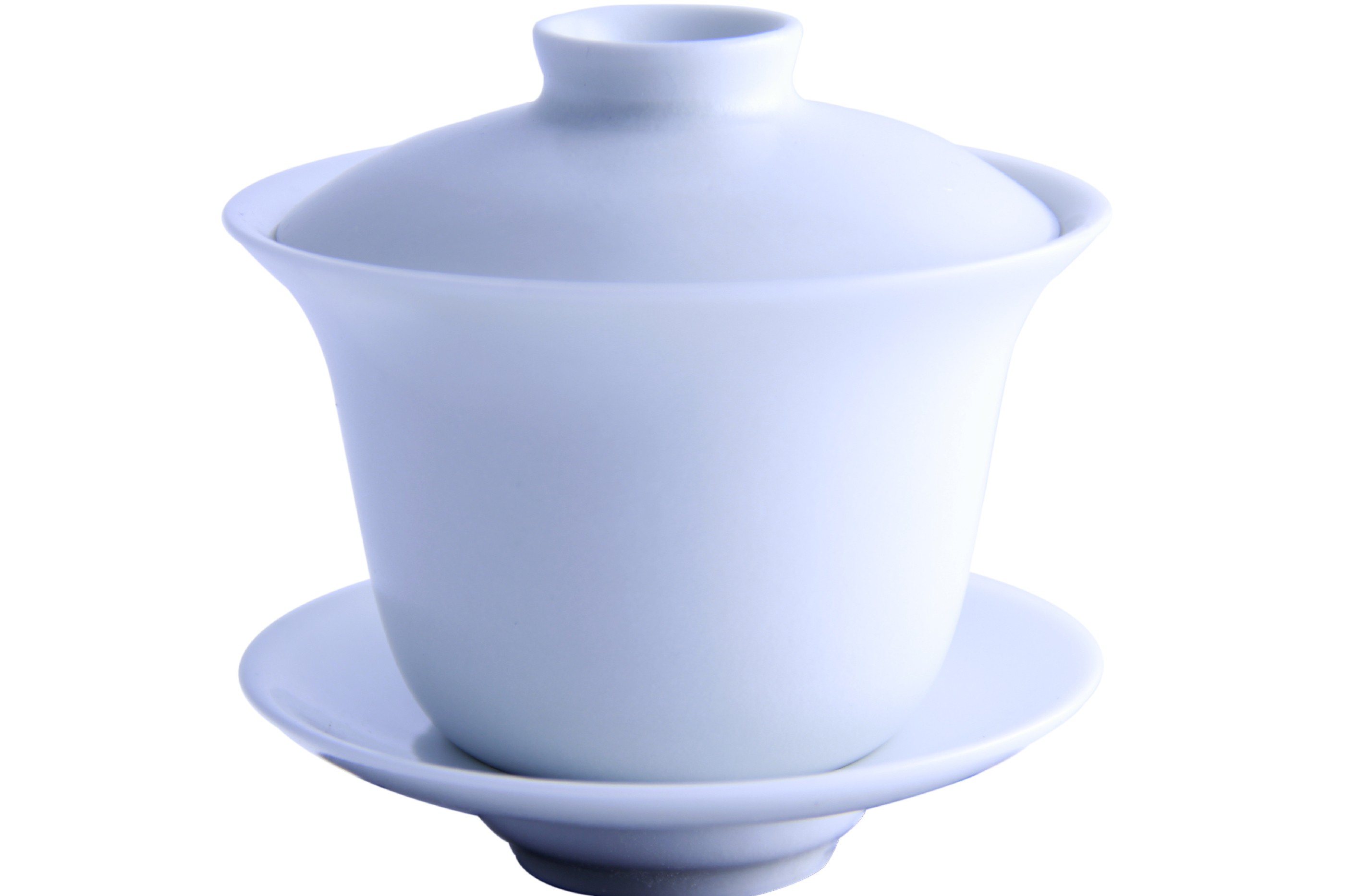 Gaiwan en porcelaine 180 ml couleur crème satinée